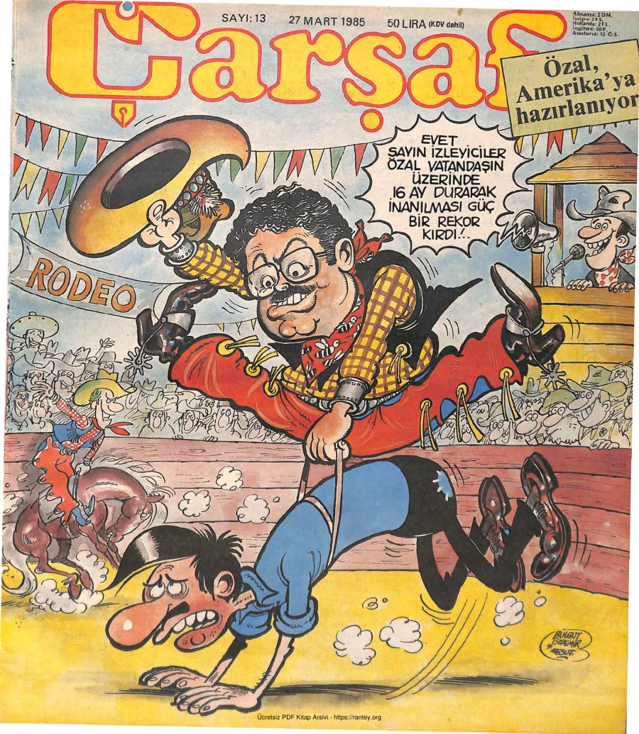 Çarşaf 1985 13 kapak görseli
