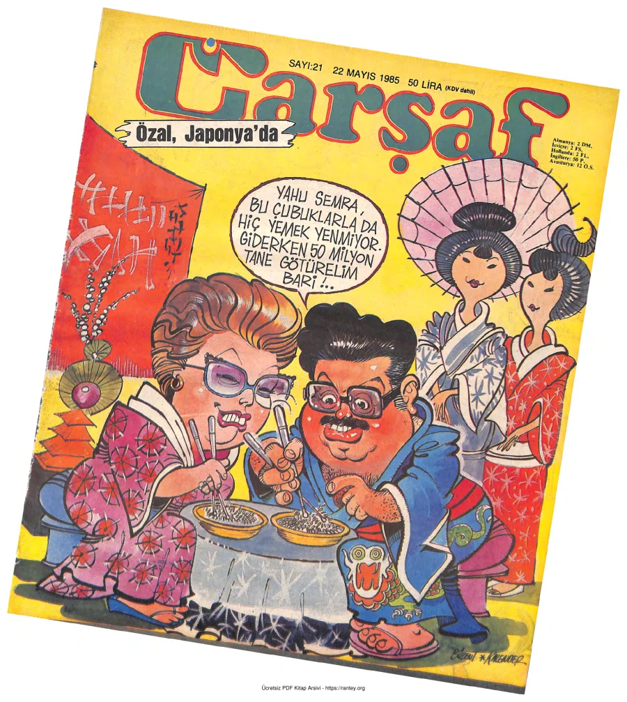 Çarşaf 1985 21 kapak görseli