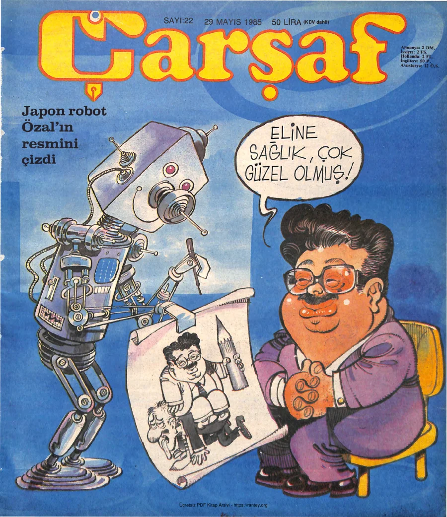 Çarşaf 1985 22 kapak görseli