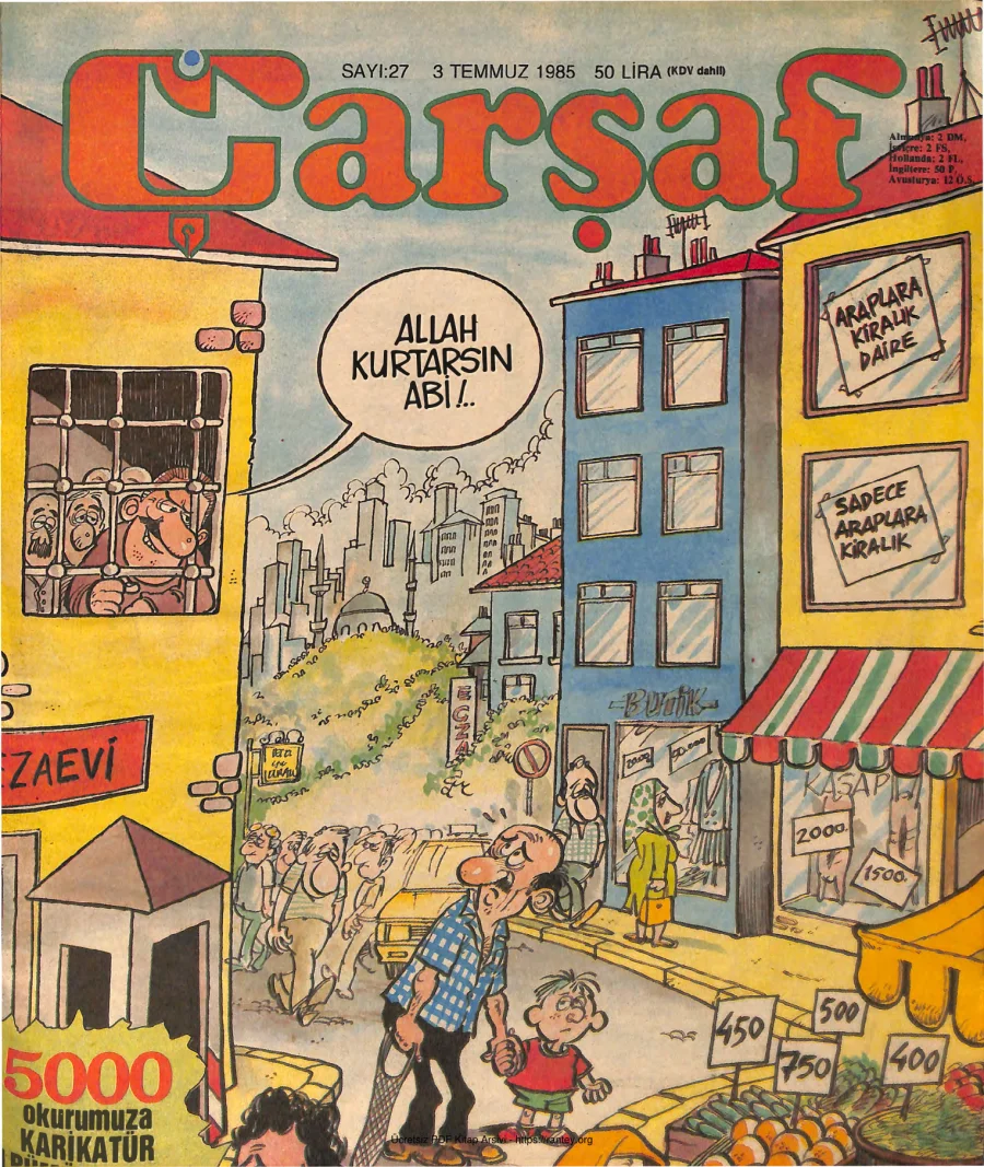 Çarşaf 1985 27 kapak görseli