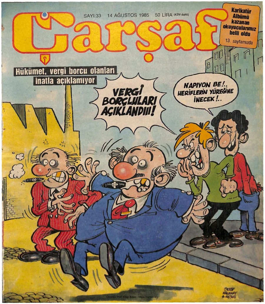 Çarşaf 1985 33 kapak görseli