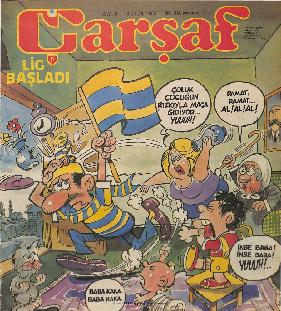 Çarşaf 1985 36 kapak görseli