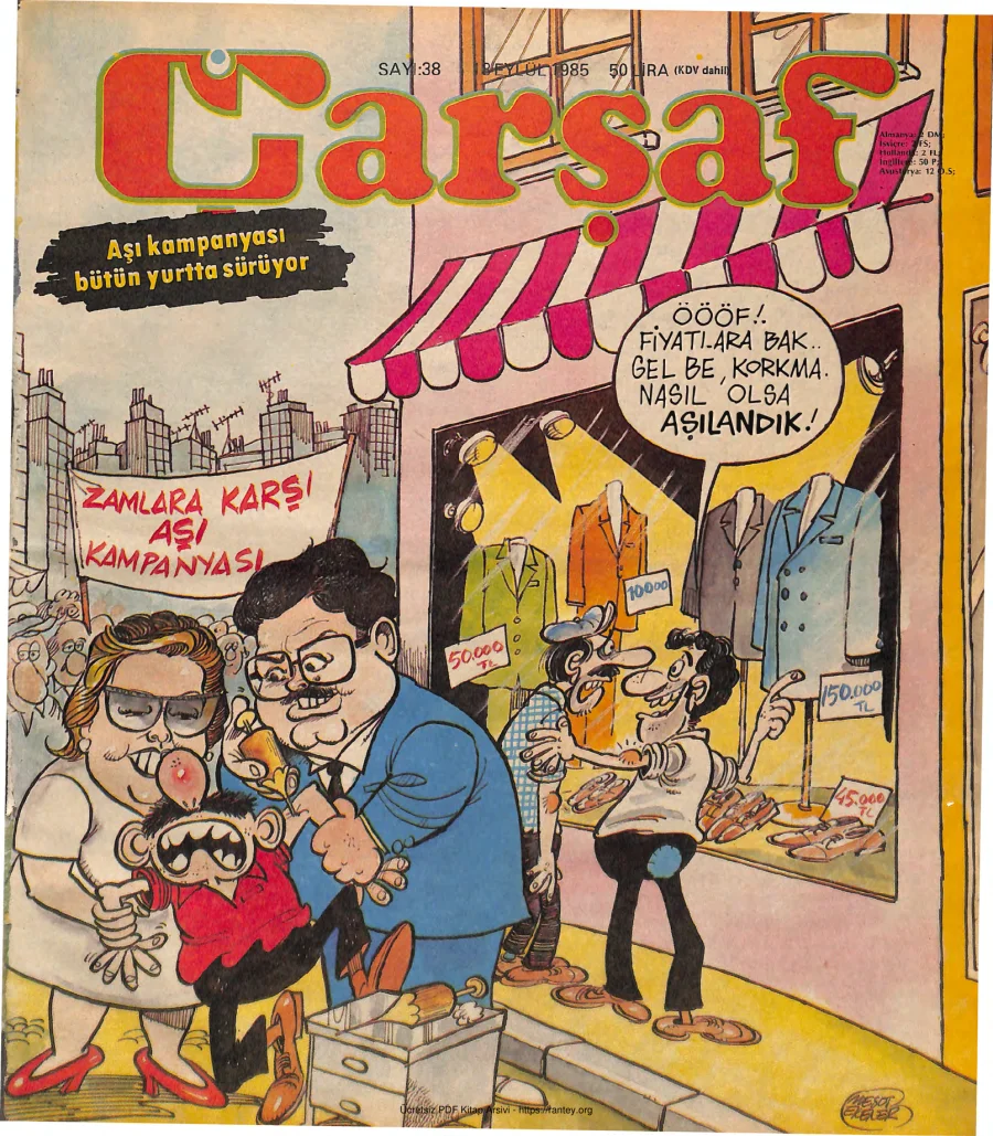 Çarşaf 1985 38 kapak görseli