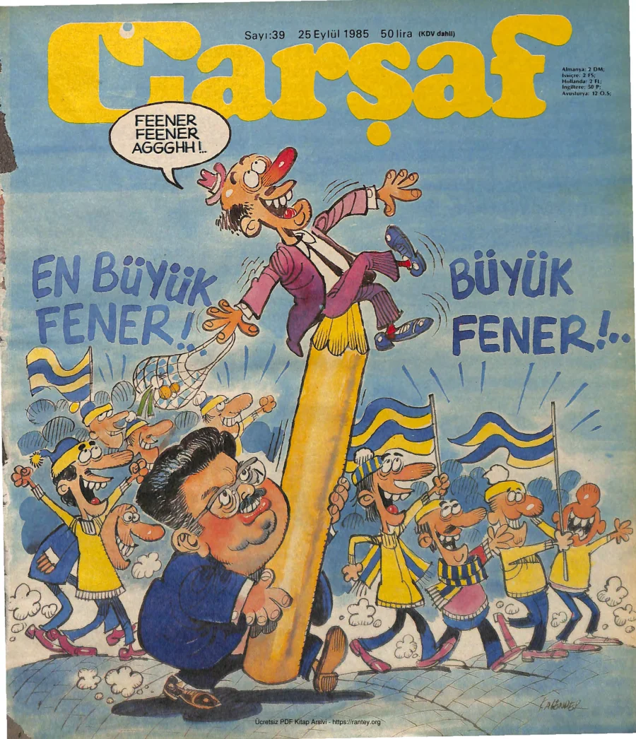 Çarşaf 1985 39 kapak görseli