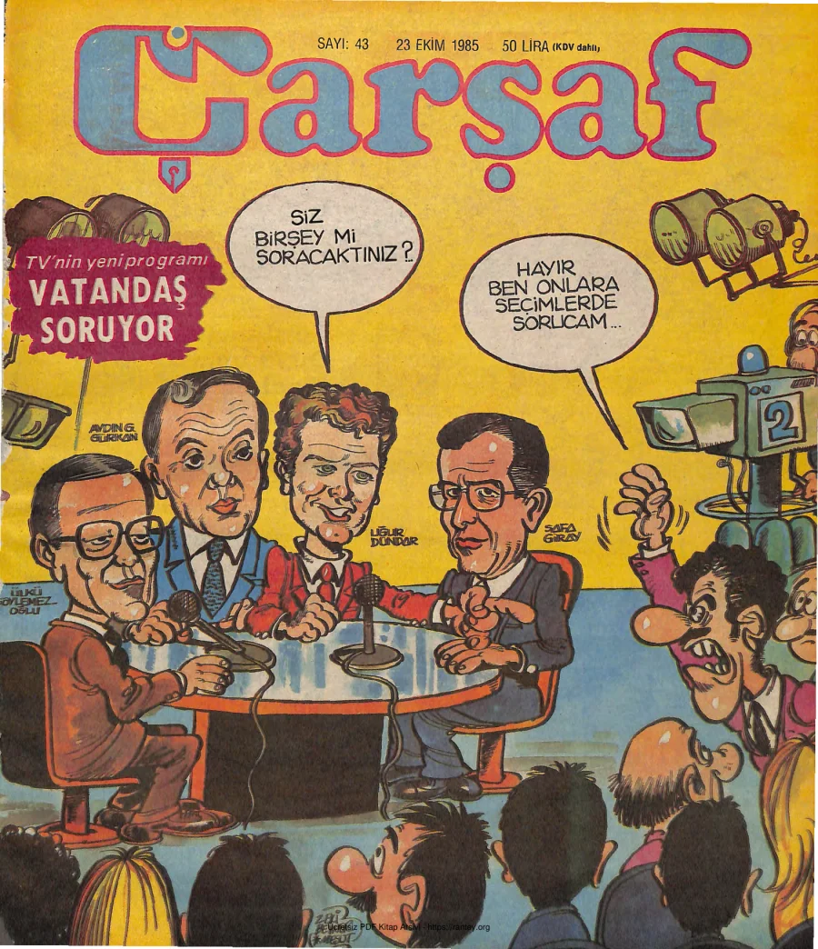 Çarşaf 1985 43 kapak görseli