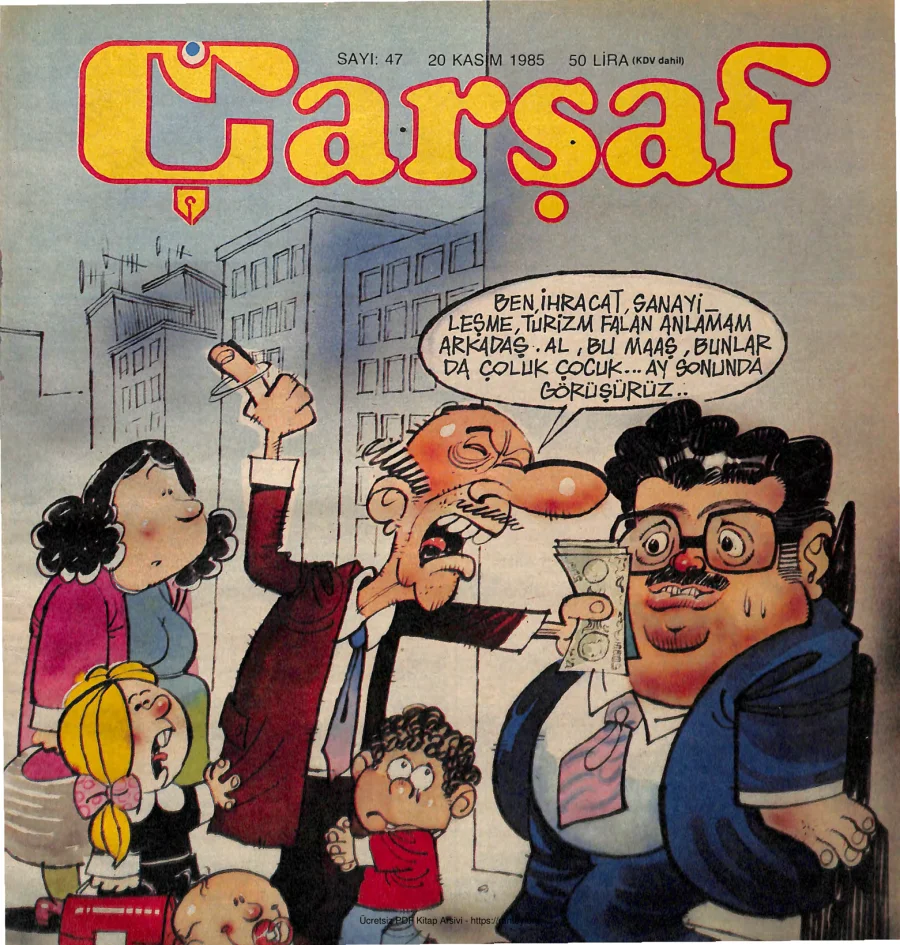 Çarşaf 1985 47 kapak görseli