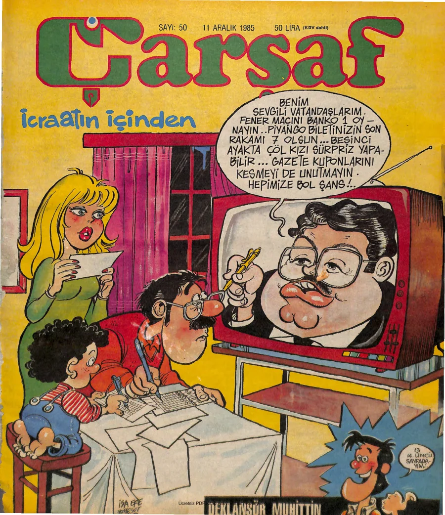 Çarşaf 1985 50 kapak görseli