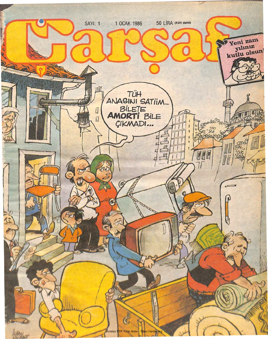 Çarşaf 1986 01 kapak görseli