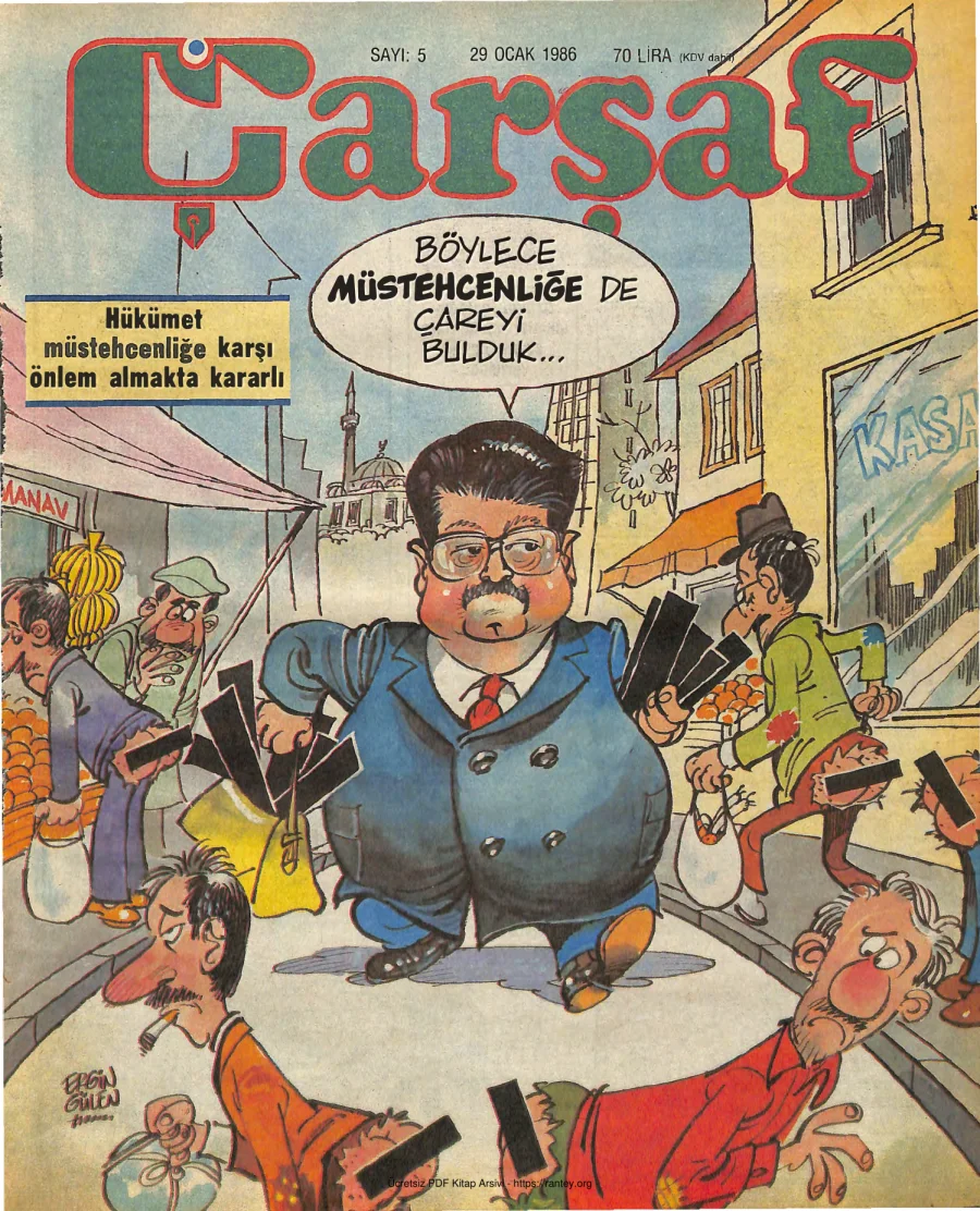 Çarşaf 1986 05 kapak görseli