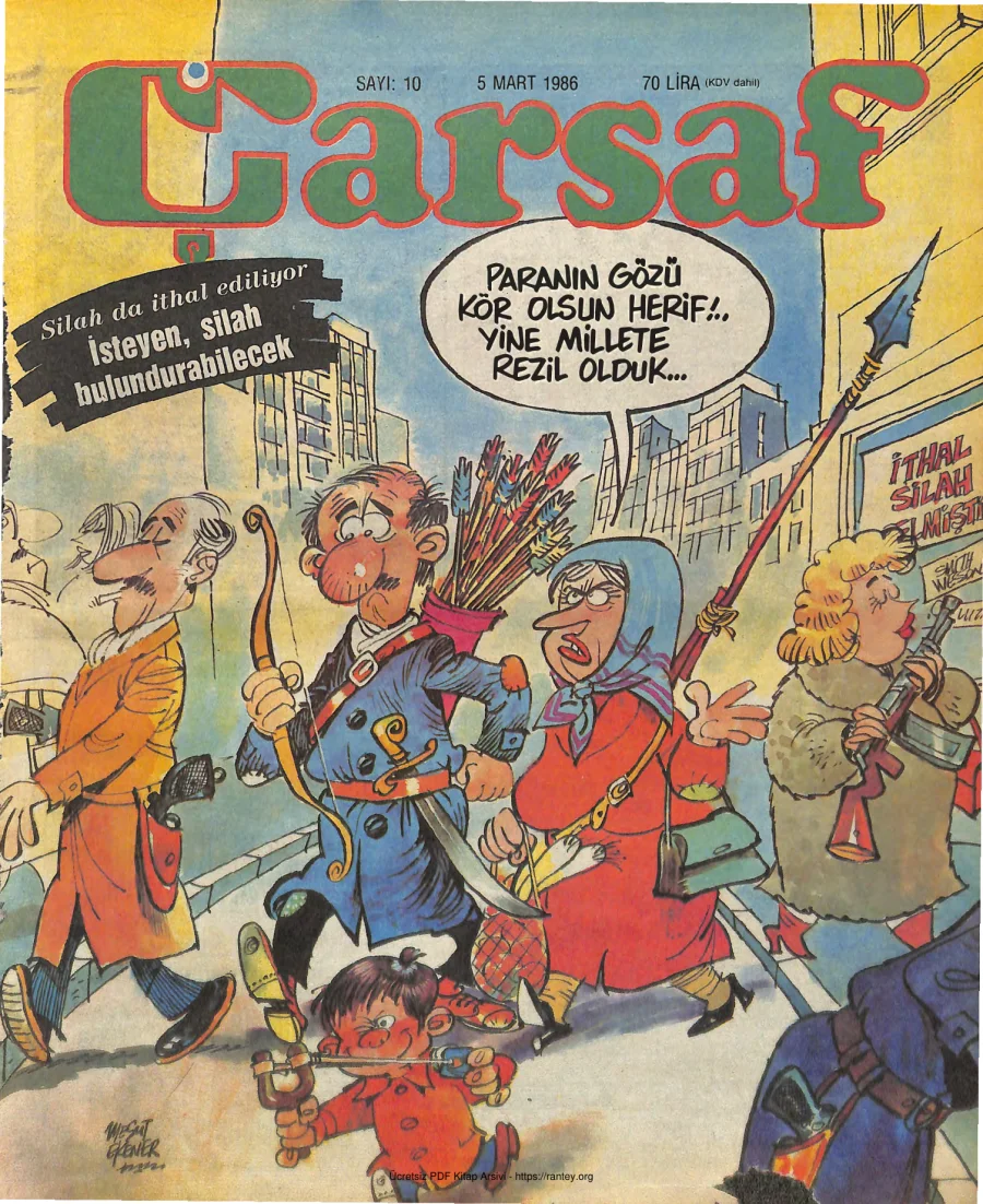 Çarşaf 1986 10 kapak görseli