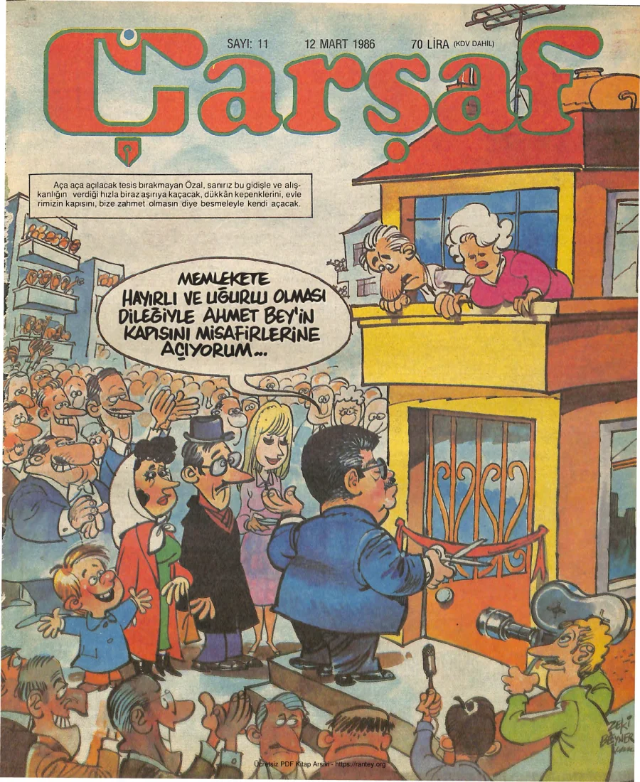 Çarşaf 1986 11 kapak görseli