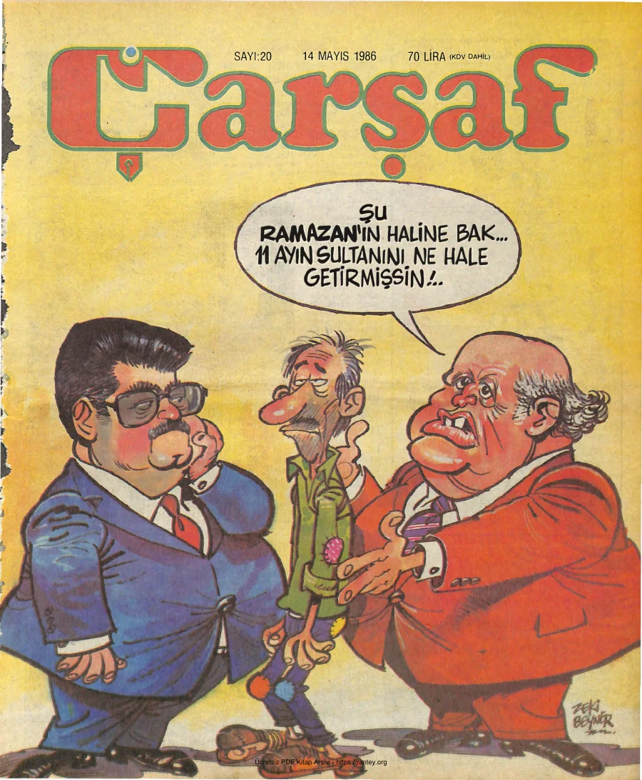 Çarşaf 1986 20 kapak görseli