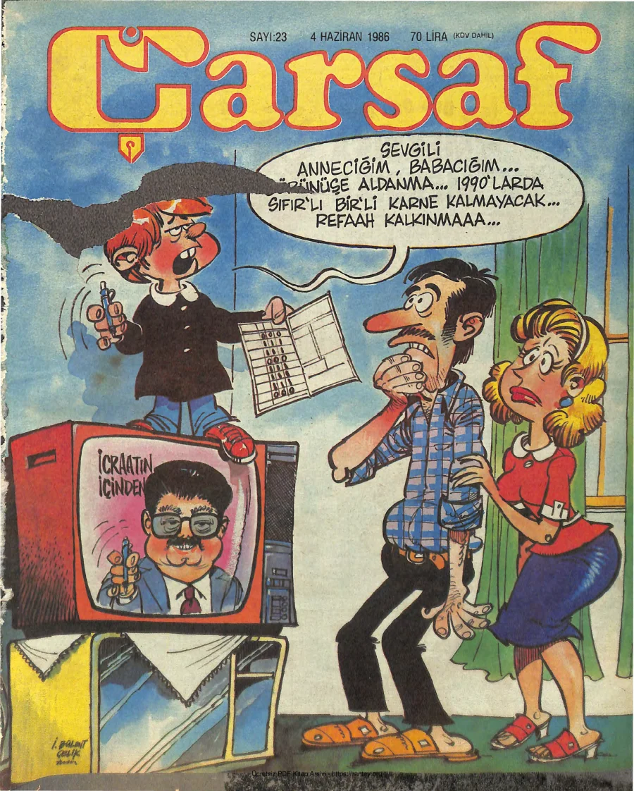 Çarşaf 1986 23 kapak görseli