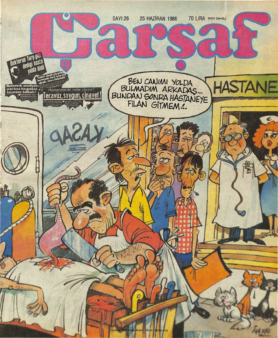 Çarşaf 1986 26 kapak görseli