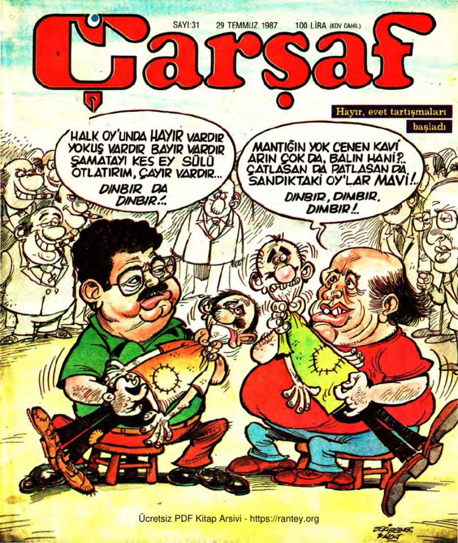Çarşaf 1987 31 kapak görseli