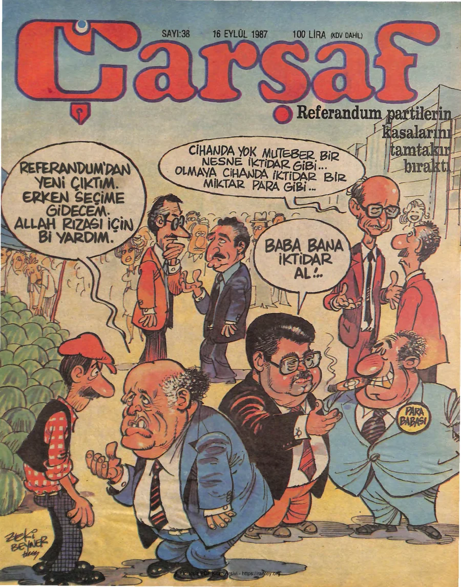 Çarşaf 1987 38 kapak görseli