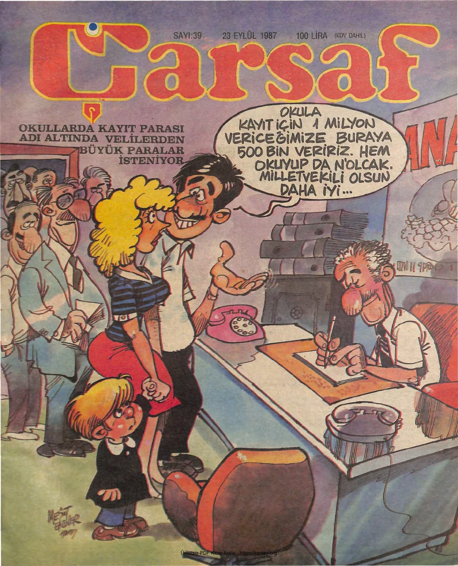 Çarşaf 1987 39 kapak görseli