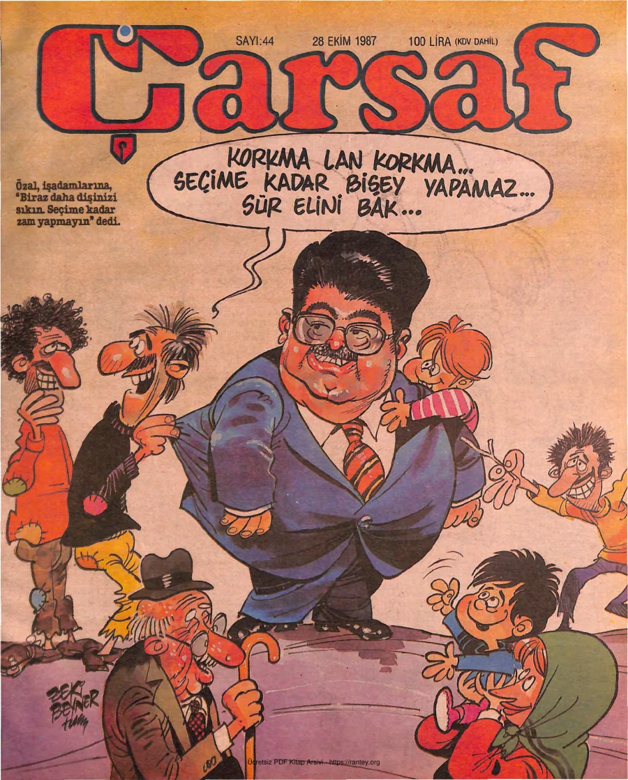 Çarşaf 1987 44 kapak görseli