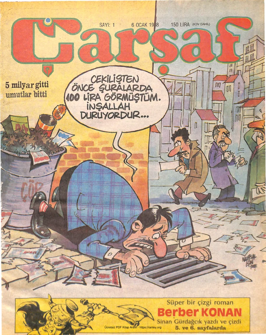 Çarşaf 1988 01 kapak görseli