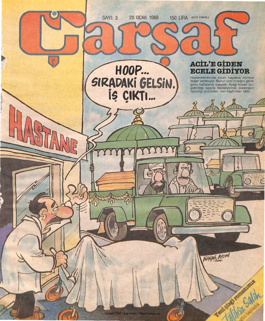 Çarşaf 1988 03 kapak görseli