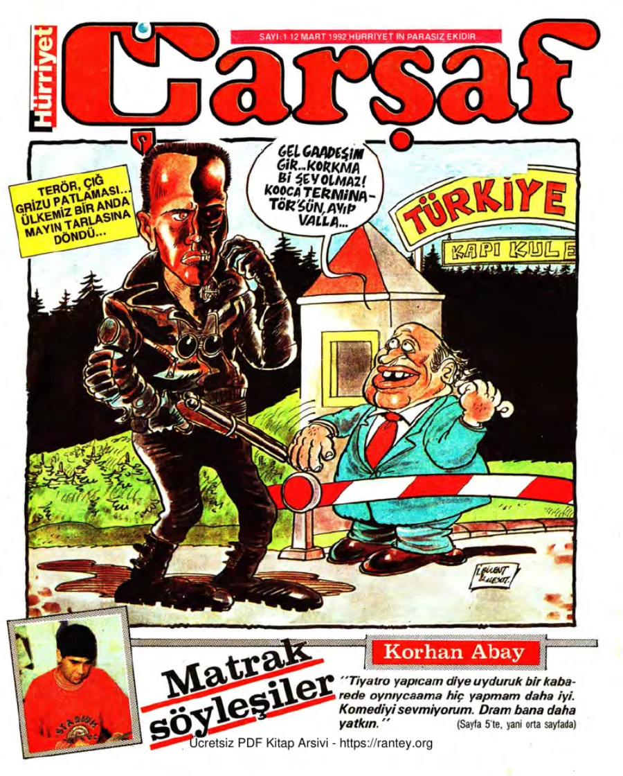 Çarşaf 1992 01 kapak görseli