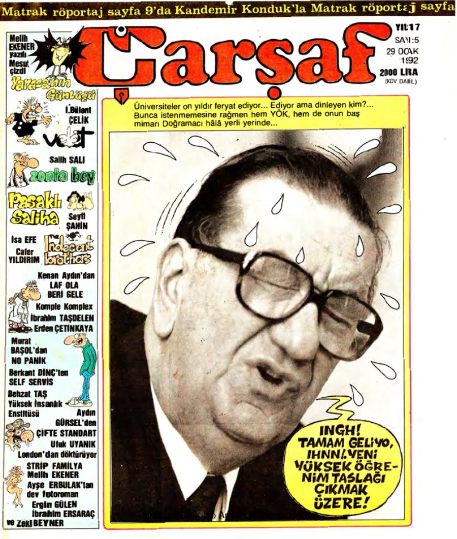 Çarşaf 1992 05 kapak görseli