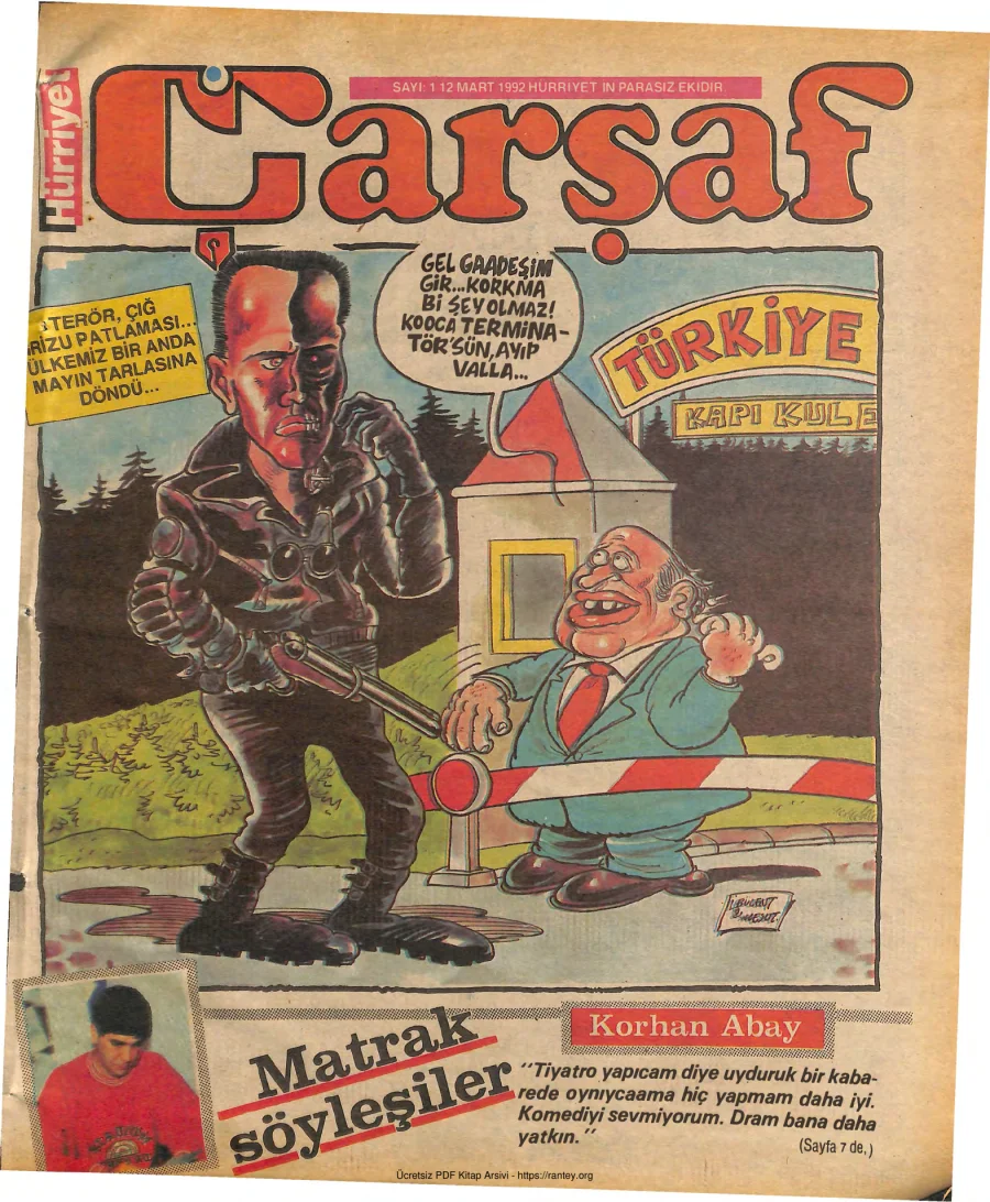 Çarşaf 1992 EK 01 kapak görseli