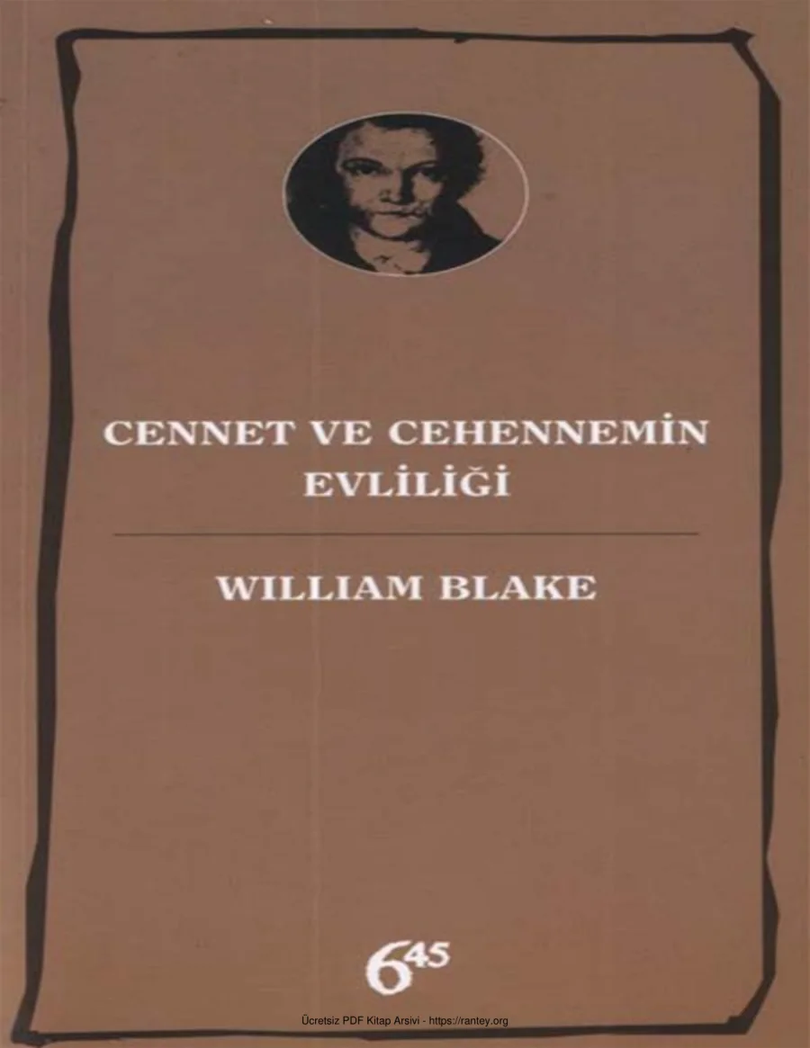 Cehennemin Evliliği William Blake kapak görseli