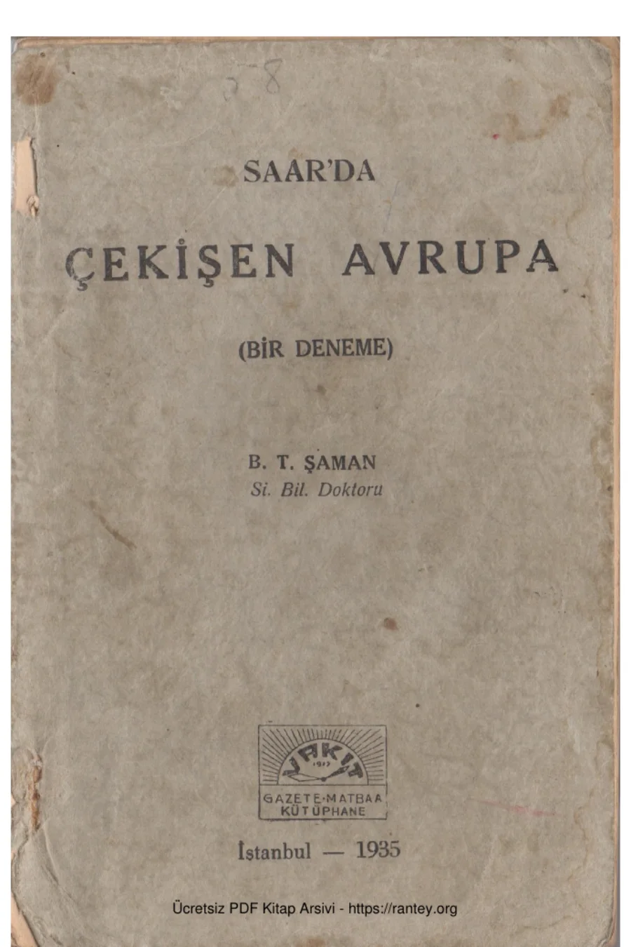 Çekişen Avrupa kapak görseli