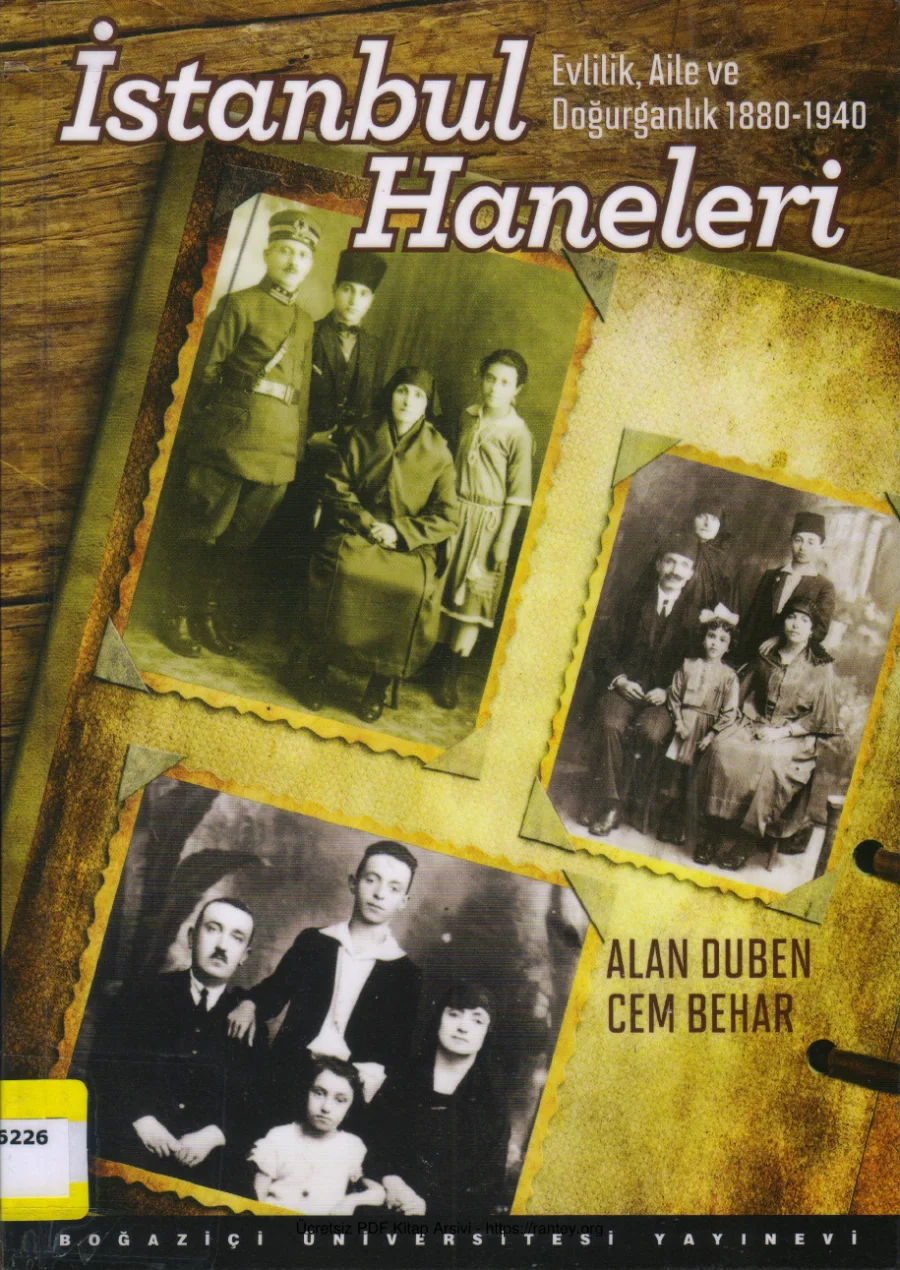 Cem Behar İstanbul Haneleri Boğaziçi Üniversitesi Yayınları kapak görseli
