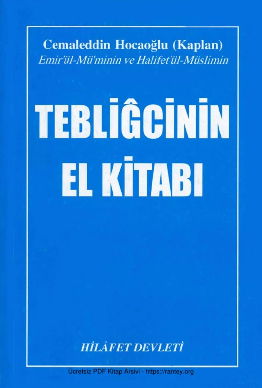 Cemaleddin Hoca Kaplan Ebu Abdulmumin Tekin Mıhçı kapak görseli