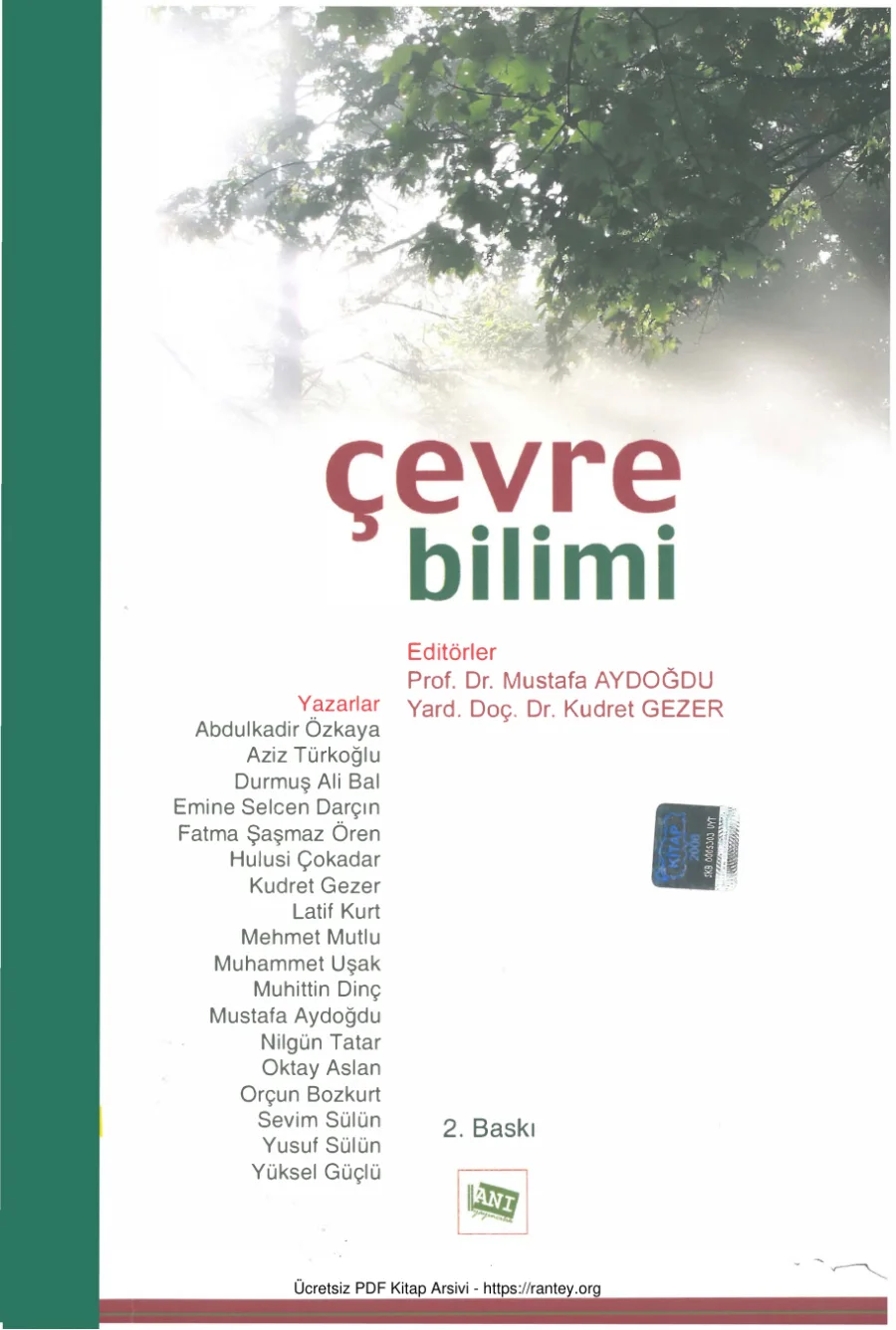 Çevre Bilimi Anı Yayınları kapak görseli
