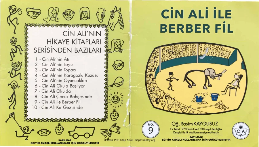 Cin Ali ile Berber Fil kapak görseli