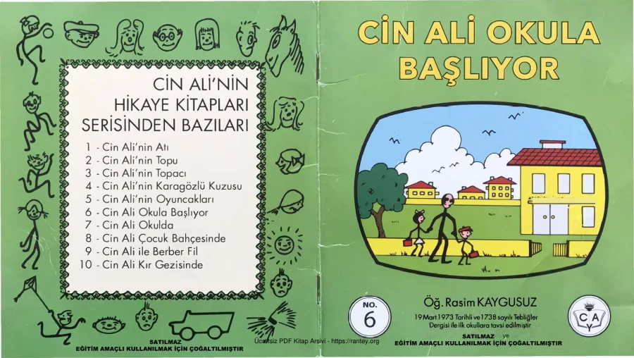 Cin Ali Okula Başlıyor kapak görseli