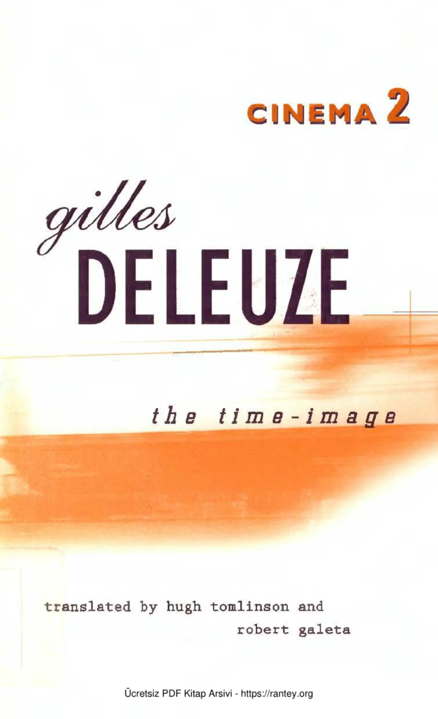 Cinema 2 The Time Image Univ Of Minnesota Press kapak görseli