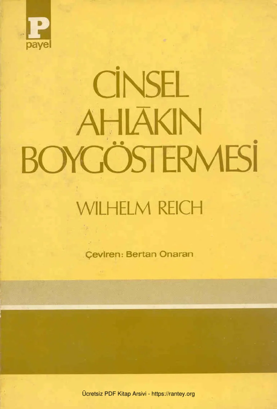 Cinsel Ahlakın Boygöstermesi kapak görseli