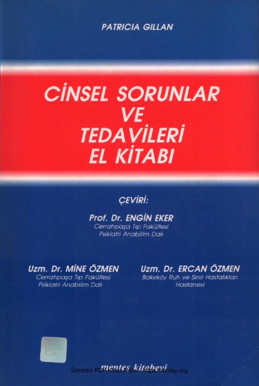 Cinsel Sorunlar ve Tedavileri El Kitabı Menteş Yayınları kapak görseli
