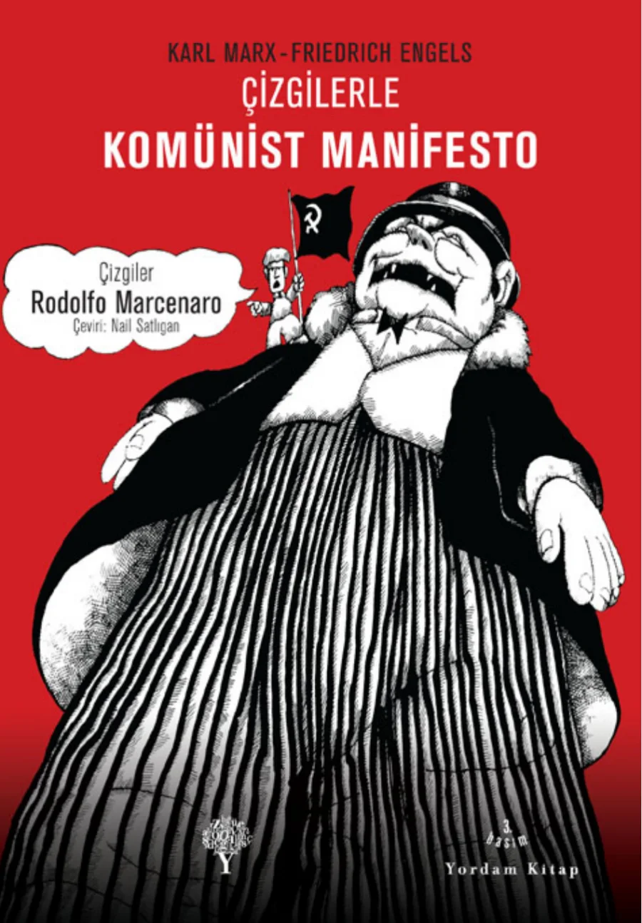Çizgilerle Komünist Manifesto kapak görseli