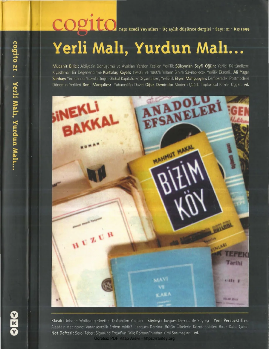 Cogito Sayı 021 Yerli Malı Yurdun Malı kapak görseli