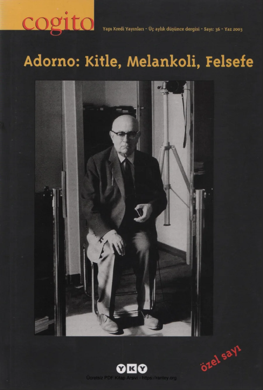 Cogito Sayı 36: Adorno - Kitle, Melankoli, Felsefe kapak görseli