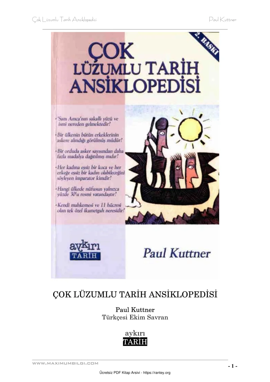 Çok Lüzumlu Tarih Ansiklopedisi kapak görseli