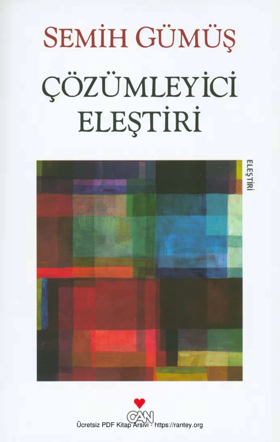 Çözümleyici Eleştiri kapak görseli