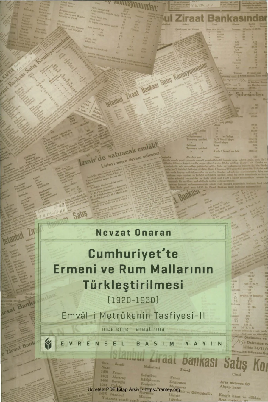 Cumhuriyet'te Ermeni ve Rum Mallarının Türkleştirilmesi kapak görseli