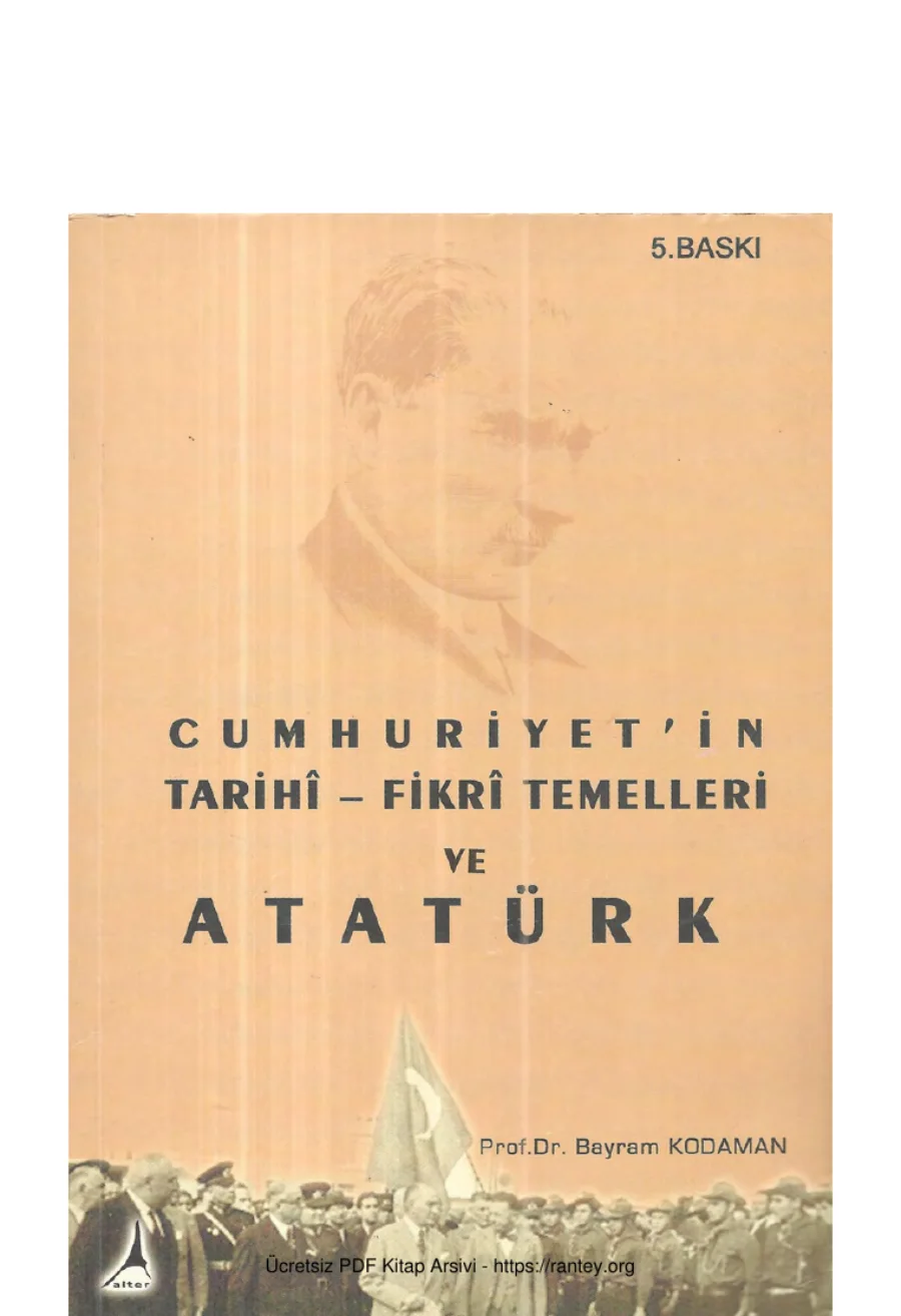 Cumhuriyetin Tarihi Fikri Temelleri Ve Atatürk Alter Yayınları kapak görseli