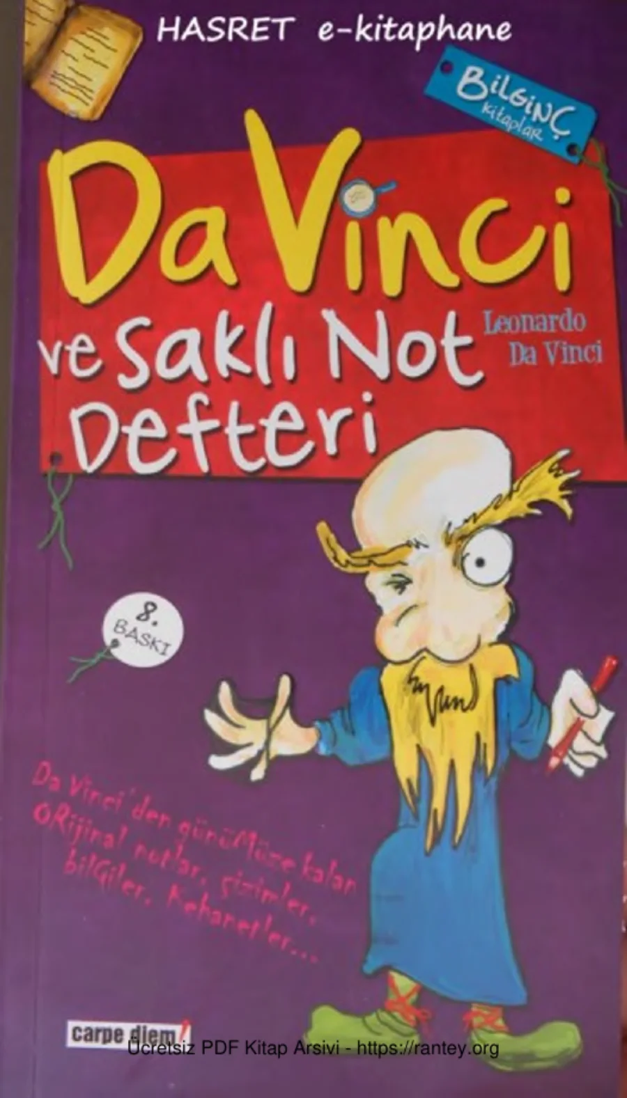 Da Vinci ve Saklı Not Defteri kapak görseli