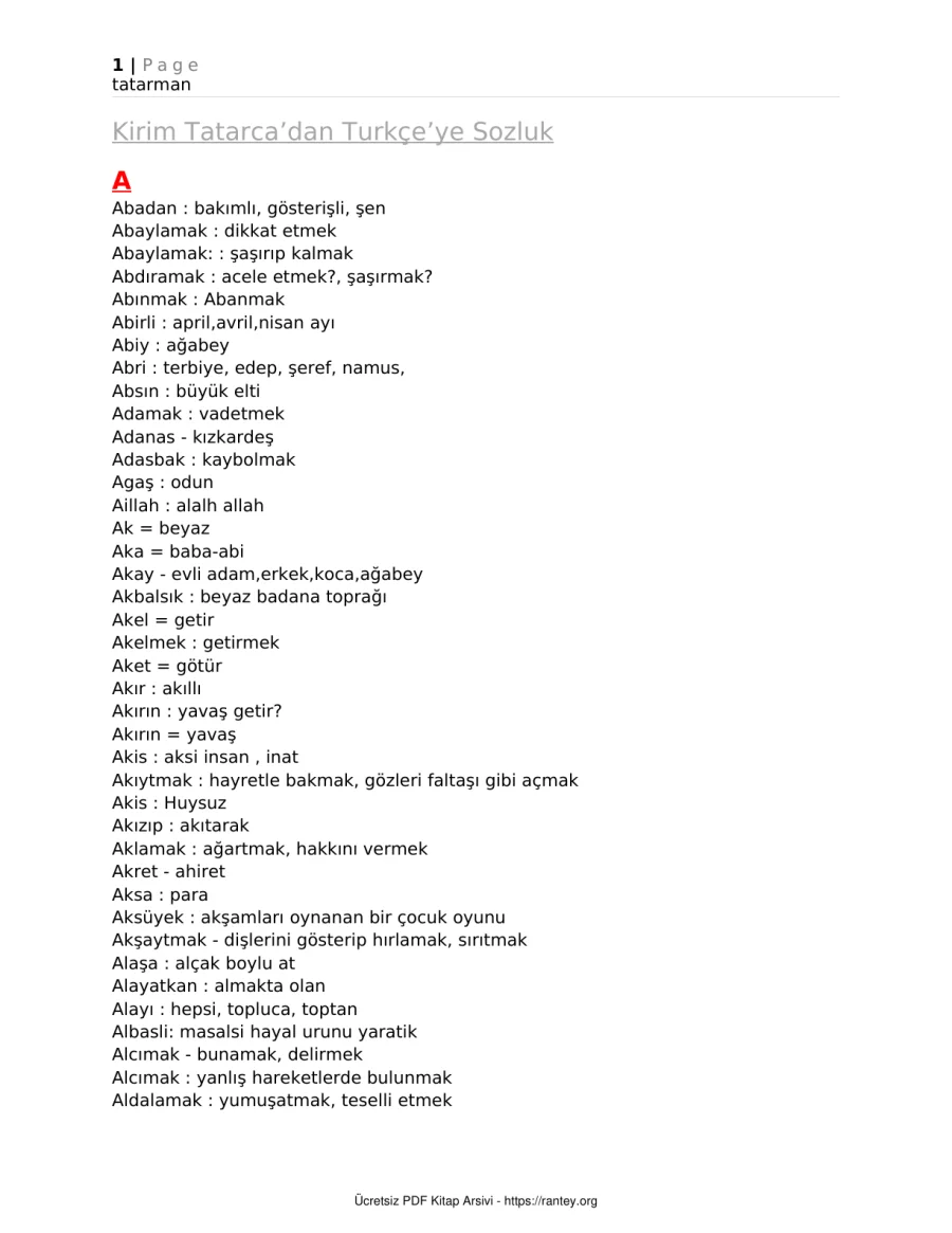 dan Turkce ye Sozluk kapak görseli