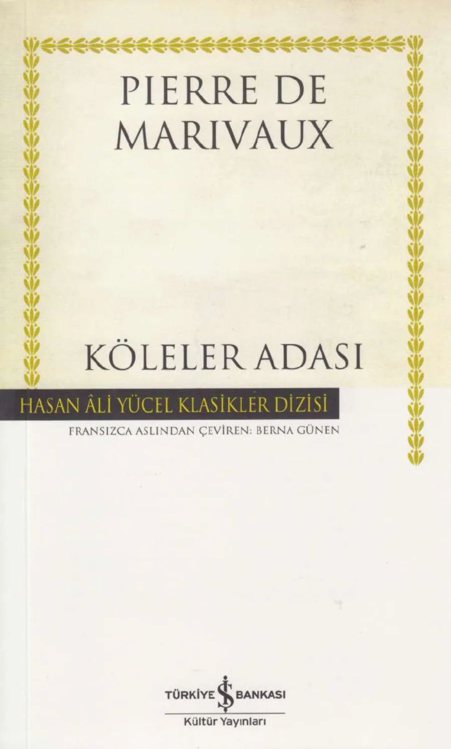 de Marivaux Köleler Adası kapak görseli