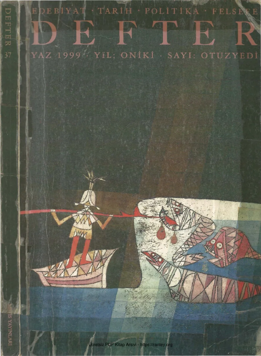Defter Sayı 037 Yaz 1999 kapak görseli