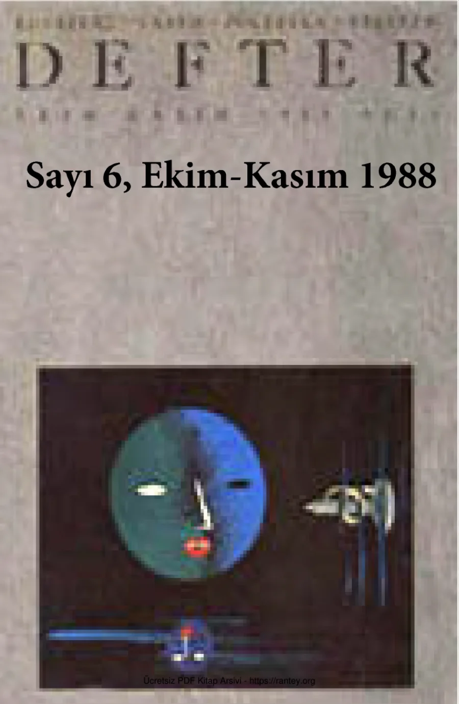 Defter Sayı 06: Ekim 1988 kapak görseli