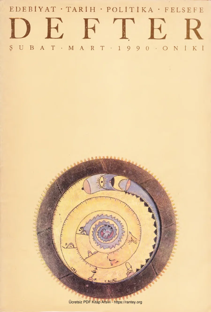 Defter Sayı 12: Şubat 1990 kapak görseli